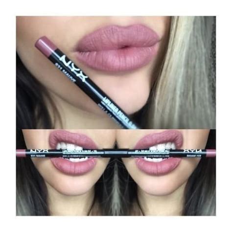 nyx peekaboo lip liner|nyx 831 mauve lip liner.